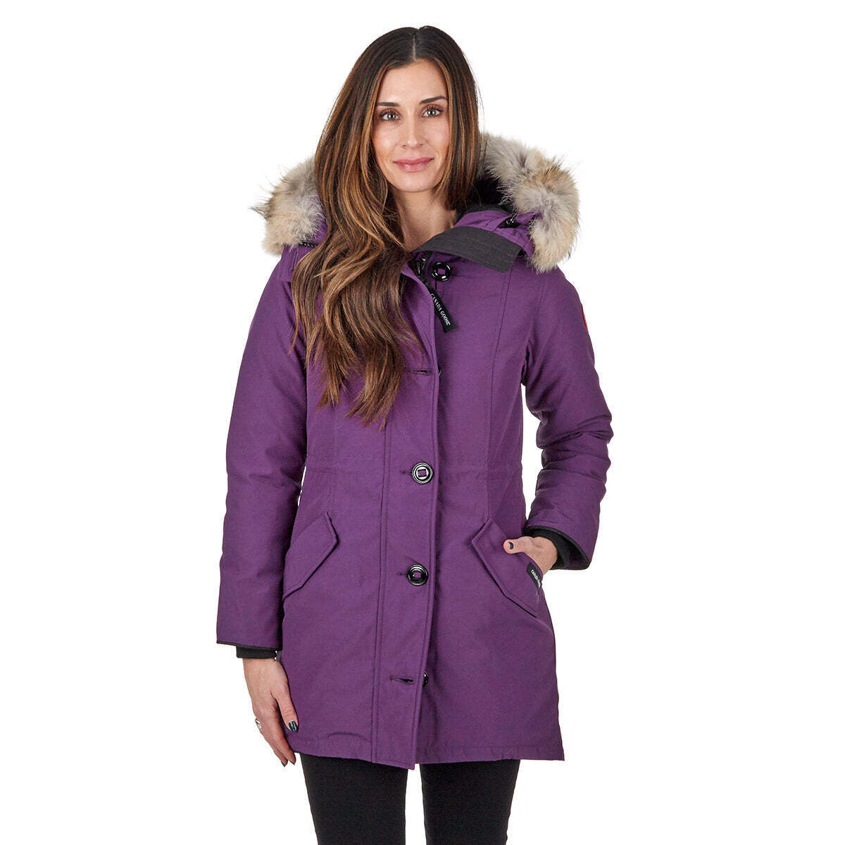 Pre-owned Canada Goose Women's Rossclair Parka Fusion In Arctic Dusk