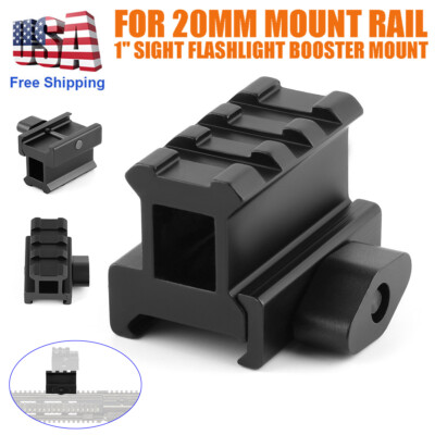 3 Slots Riser Mount for Red Dot- Low profile 1'' Riser Weaver Picatinny Rail /US