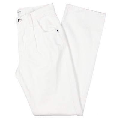 КАРКАСНЫЕ женские белые джинсовые трикотажные джинсы с высокой посадкой и прямыми штанинами 24 BHFO 2121