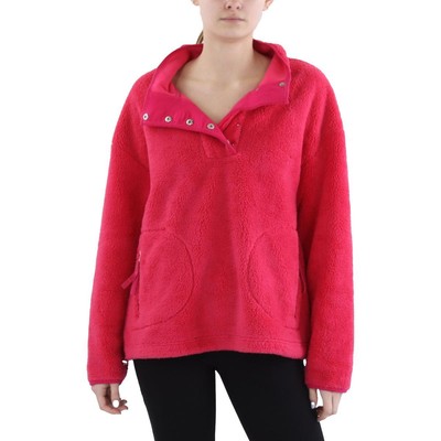 Ugg Womens Pink Pocketed Long Sleeve Turtleneck Sweater Jacket L BHFO 2232