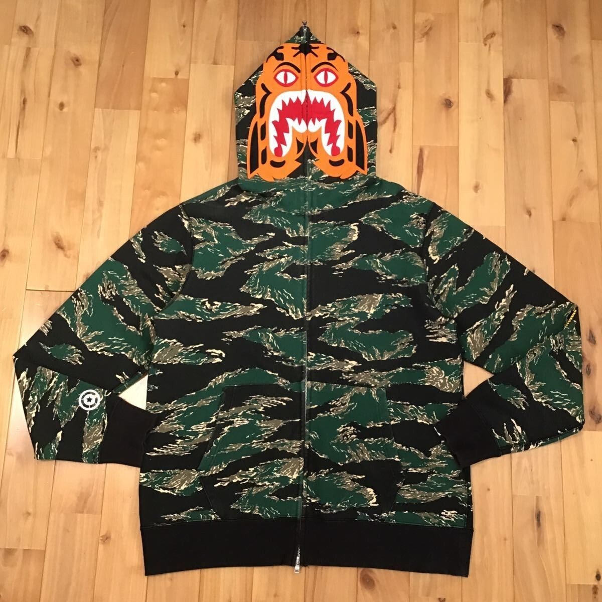 2XL BAPE Tiger full zip hoodie tiger camo A Bathing Ape Size