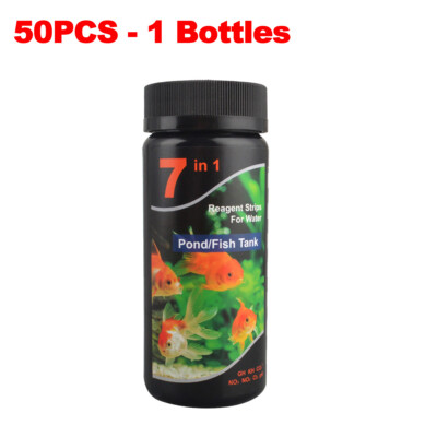 100/50x Aquarium Test Strips Fish Tank PH Water Test Strip For Freshwater 7 IN 1