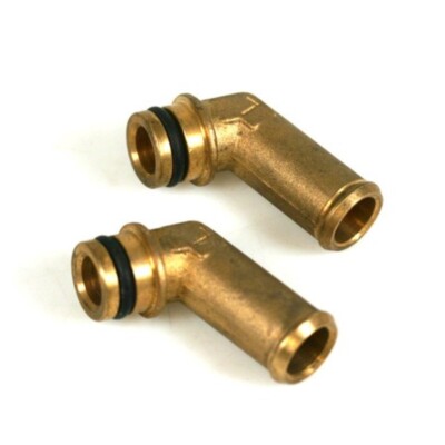 BRC brass water connections for Genius reducer incl. O-Rings (2 pieces)