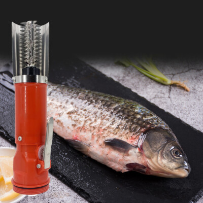 Electric Fish Scaler Scale Remover Tool Portable Fishing Cleaner Scraper Peeler