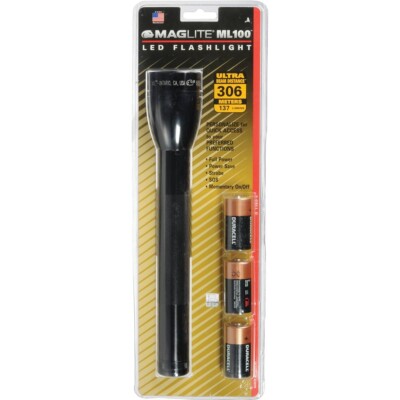 MagLite ML100-S3DX6 3-C Battery High Performance Luxeon Rebel LED Flashlight