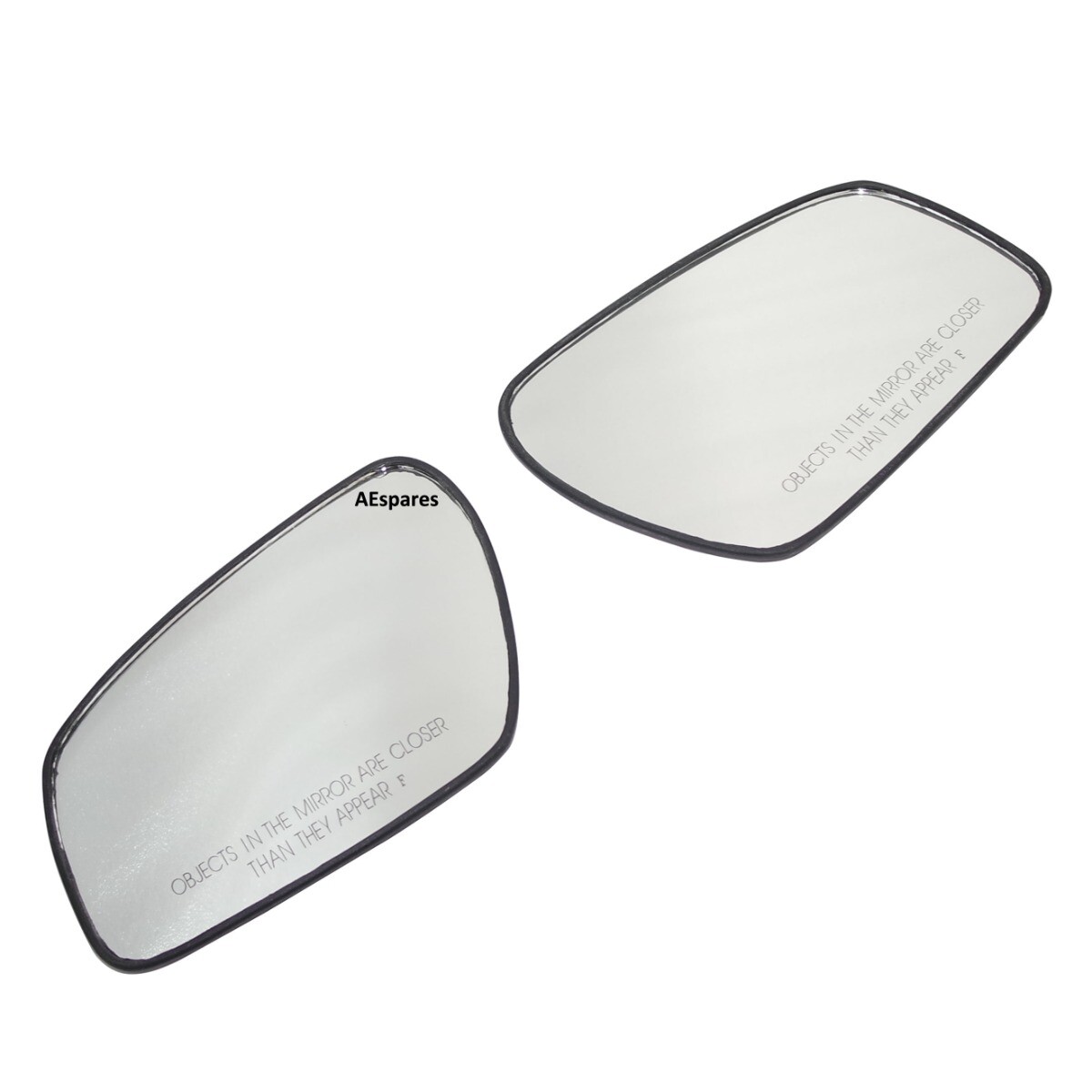 LH & RH ORVM Convex Wing Door Glass Mirror With Base Plate For Ford Fiesta 