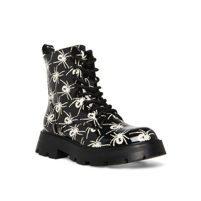 Женские ботинки Johnny Johnny B/W Combat на шнуровке Betsey Johnson 6.5 Medium (B,M) 4333