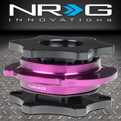 NRG SRK-R200BK-PP SFI 42.1 D-ОБРАЗНОЕ БЫСТРОРАЗЪЕМНОЕ КОЛЬЦО НА РУЛЕВОМ КОЛЕСЕ ФИОЛЕТОВОГО ЦВЕТА
