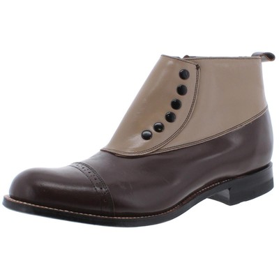 

Stacy Adams Mens Madison Brown Cap Toe Boots Shoes 7.5 Medium (D) BHFO 7735, Brown multi, Madison