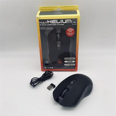 THE G-LAB Kult Helium USB-Gamer-Maus mit Kabel - Optischer Sensor mit 800 bis 32