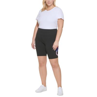 Calvin Klein Performance Womens Logo Fitness Workout Bike Short Plus BHFO 7316