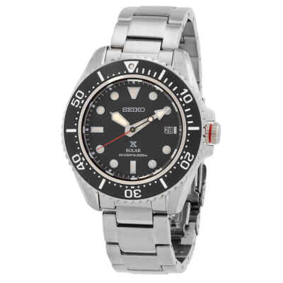 Мужские часы Seiko Prospex с черным циферблатом SNE589P1