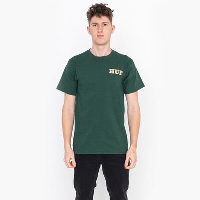 

HUF x Playboy Logo SS Lifestyle футболка мужская лесная зеленая повседневная футболка, Зеленый, HUF x Playboy Logo SS Lifestyle T-Shirt