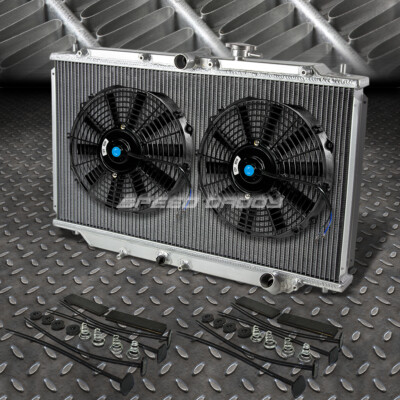 3-РЯДНЫЙ АЛЮМИНИЕВЫЙ РАДИАТОР + КОМПЛЕКТ ИЗ 2-Х ВЕНТИЛЯТОРОВ НА 12 ВЕНТИЛЯТОРОВ ДЛЯ 92-96 PRELUDE BB2/90-93 ACCORD CB H23