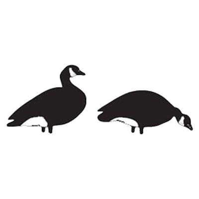 Big Als Decoys B & W Greater Canada Goose Silhouette Decoys - 12 Pack