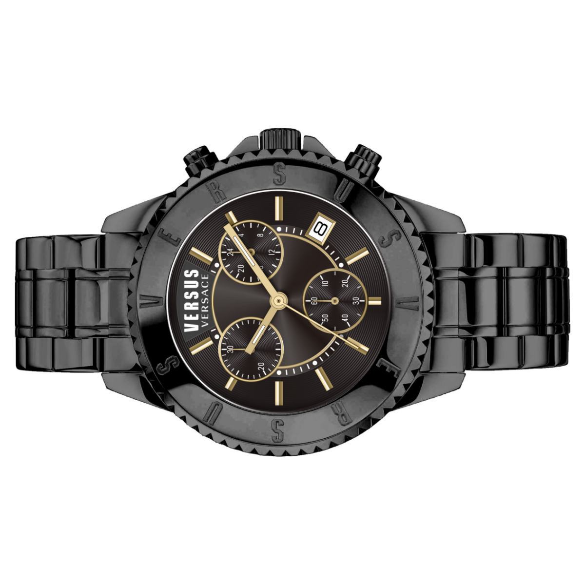 Pre-owned Versus By Versace Men's Chrono Watch Wrist Watch Tokyo Vspgn2519 Stainless Steel