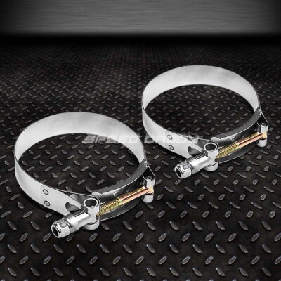 2 СИЛИКОНОВЫХ Т-ОБРАЗНЫХ ЗАЖИМА ДЛЯ ПРОМЕЖУТОЧНОГО ОХЛАДИТЕЛЯ ТУРБОЗАБОРНИКА ИЗ НЕРЖАВЕЮЩЕЙ СТАЛИ С ЦИНКОВЫМ ПОКРЫТИЕМ ДИАМЕТРОМ 3,25 Мм