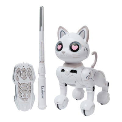 ~ Lexibook POWER KITTY Interactive Robot Kitten w/ WAND ~ Light & Sound ~