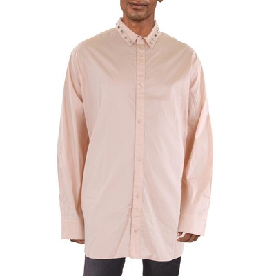 MVP Collections Mens Pink Studded Button-Down Shirt Big & Tall 6XL BHFO 1983