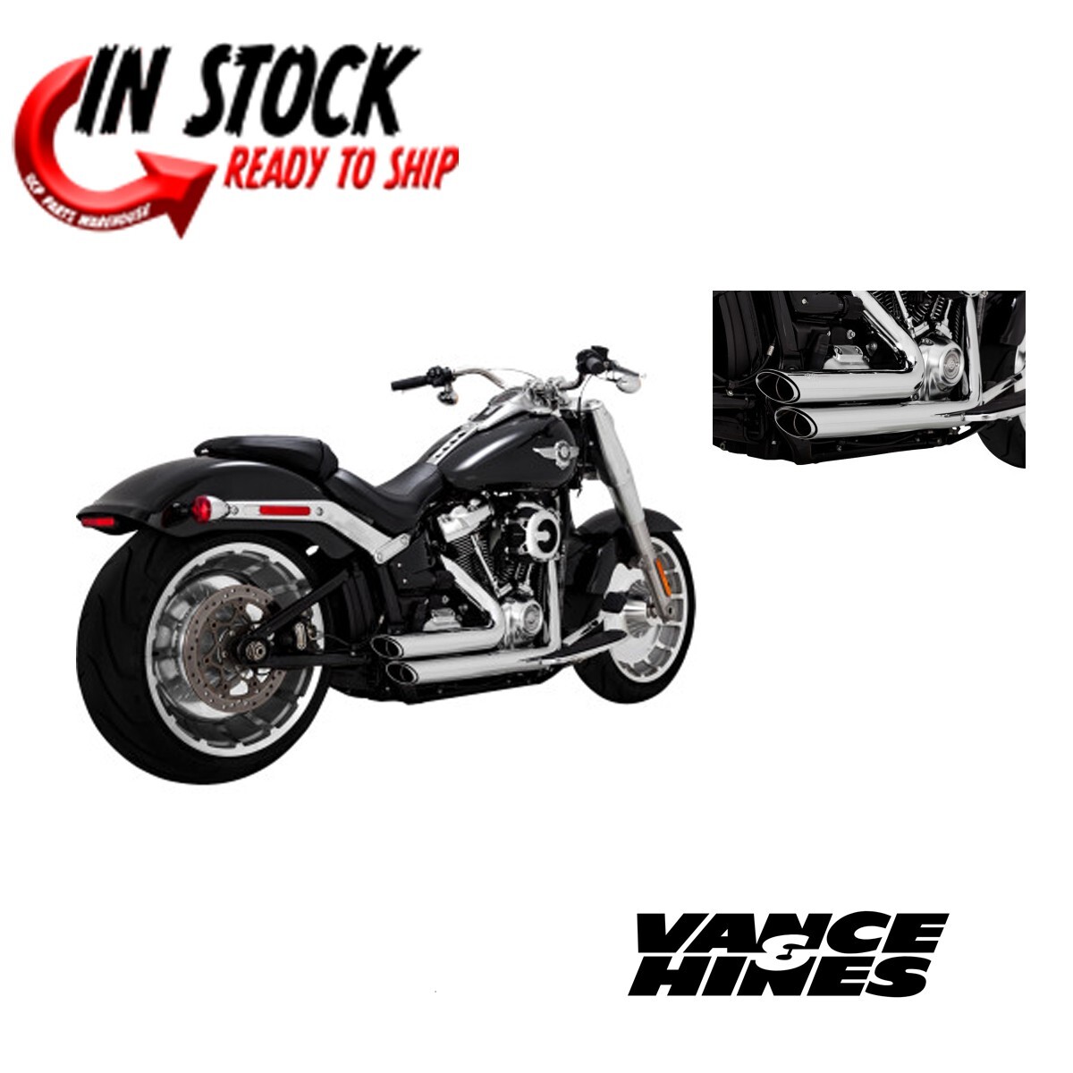Vance & Hines パフォーマンスエキゾーストシステム 47235 Vance and Hines™ - Motorcycle Exhaust Baffles, Pipes