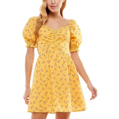 

Женское желтое приталенное мини-платье City Studio для юниоров  BHFO 1061, Yellow/pink