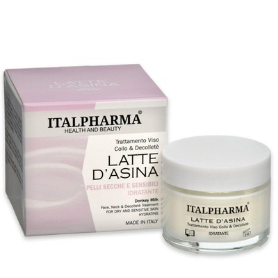 Crema Viso Latte D’Asina 50ml Italpharma idratante per pelli...