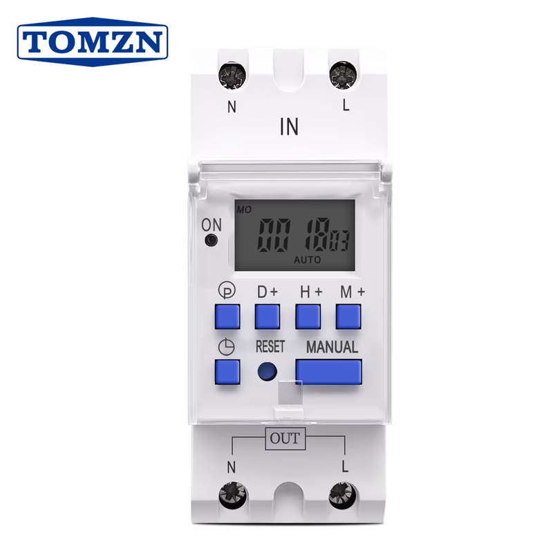 AC 220V 230V 12V 24V 48V 16A New type Din Rail single phase Weekly 7 Days Progra