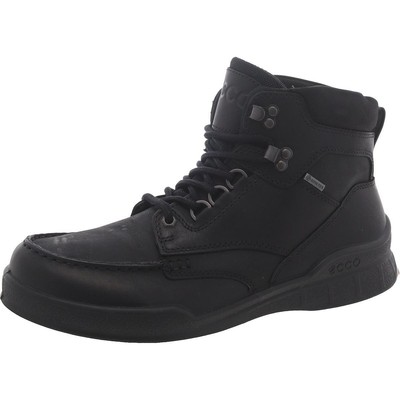 ECCO Mens Track 25 Moc Черные зимние ботинки на шнуровке 43 Medium(D) BHFO 8961