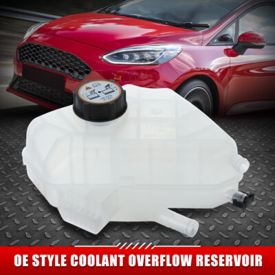ДЛЯ 11-19 FORD FIESTA OE STYLE ПЕРЕЛИВНОЙ БАЧОК ОХЛАЖДАЮЩЕЙ ЖИДКОСТИ В СТИЛЕ OE С КРЫШКОЙ