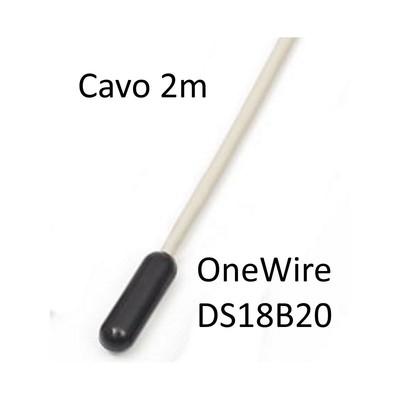 Sensor Temperature Digital Onewire Piece Housed IP67 DS18B20 Cable 6 7/12ft