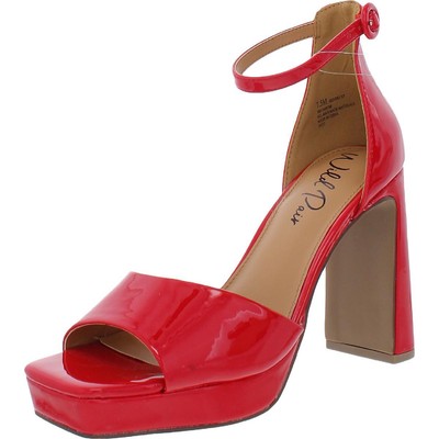 

Женские туфли Hendryx на блочном каблуке с красной пряжкой Wild Pair, размер 6, средний (B,M), BHFO 8718, Red patent