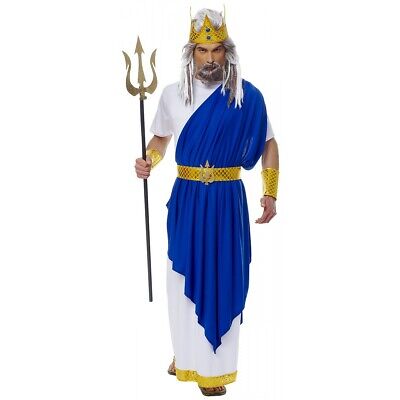 Poseidon Costume Adult King Neptune Halloween Fancy Dress