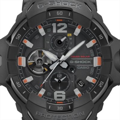 Pre-owned Casio G-shock Gravity Master Gr-b300ec-1ajf Black Men's Watch In Box
