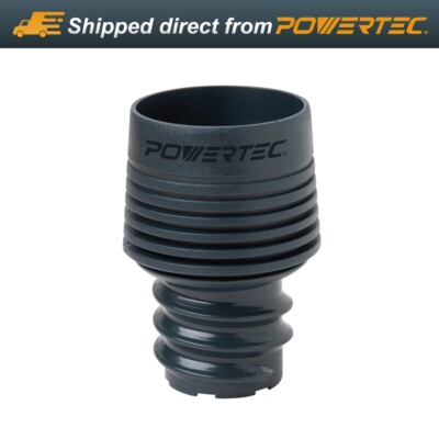 POWERTEC 70408 Threaded Coupler Adapter, Tapered Reducer for 2-1/2'' to 2-1/4'' ID