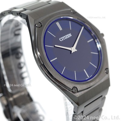 Pre-owned Citizen Eco-drive One Ar5064-57l Blue Men's Watch In Box