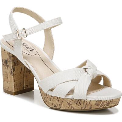 

LifeStride Womens Lucky Knot-Front Platform Slingback Sandals Shoes BHFO 3959, Lucky