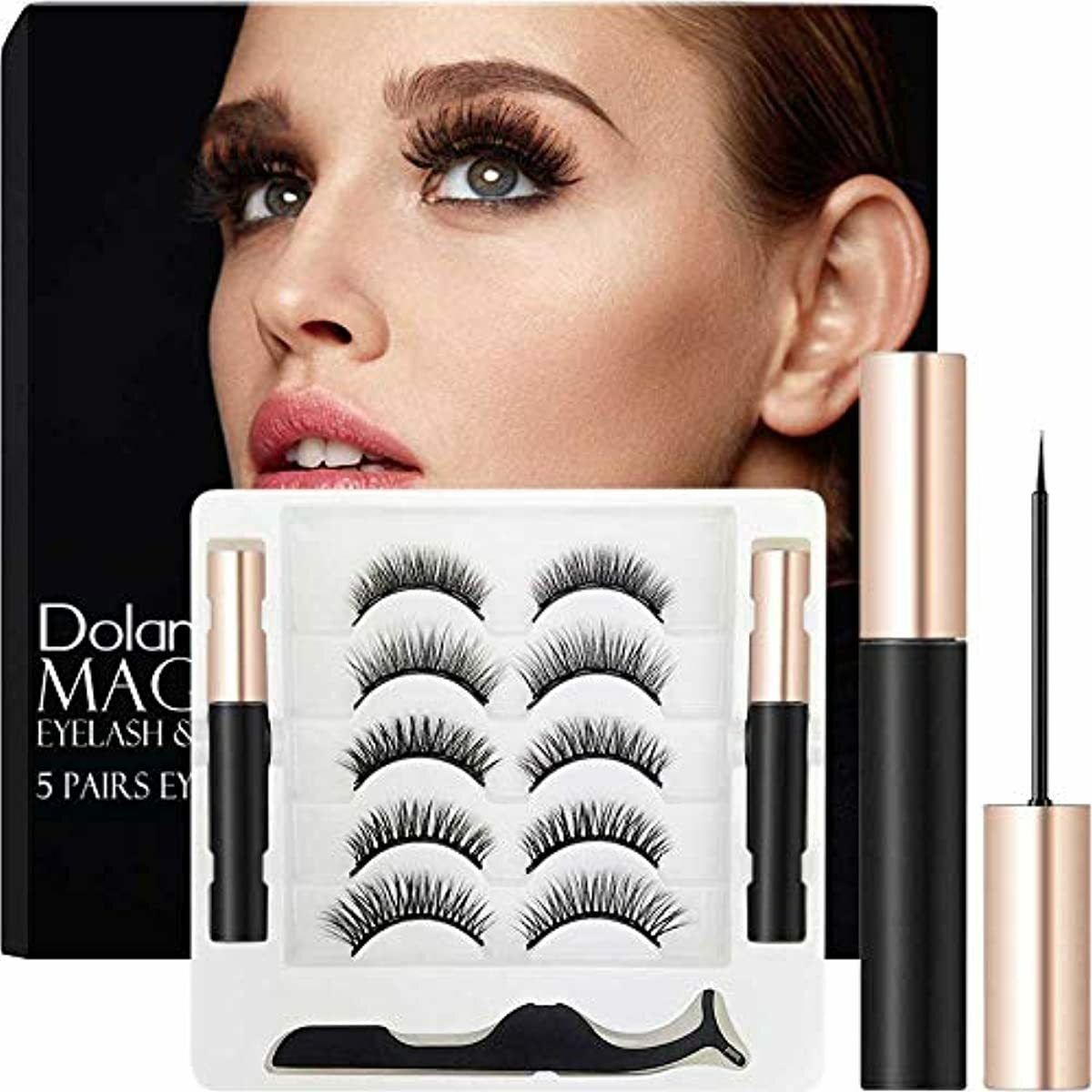 Dolanus Magnetic Eyelashes, Magnetic Eyelashes Natural ...
