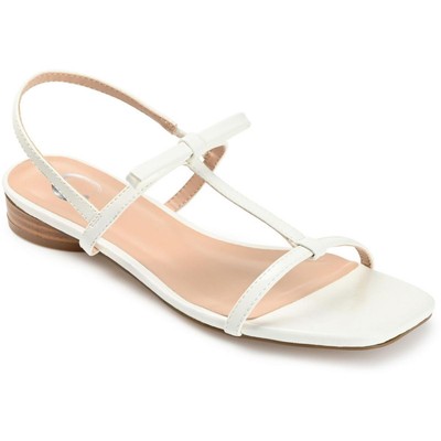 

Женские белые сандалии с ремешками Journee Zaidda 6.5 Medium (B,M) 6853, Белый, Zaidda