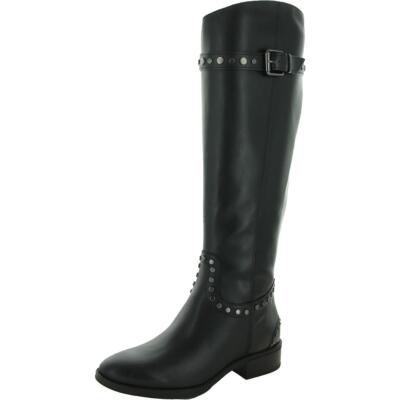 

Женские кожаные сапоги до колена Sam Edelman Paxton с шипами BHFO 6791, Черный, Paxton