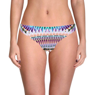 Дизайнерское женское синее хипстерское пляжное бикини Cheeky Swim Bottom M BHFO 8669