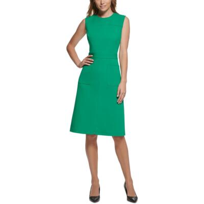 Karl Lagerfeld Paris Женское платье миди с панелями длиной до колена для работы BHFO 9874