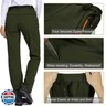 Jessie Kidden Women's Waterproof Pants Hiking Ski Snow Fish Fleece Lined Insulated Outdoor Golf Travel Pant (801F Army green 16)