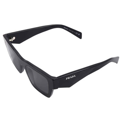 Pre-owned Prada Grey Square Men's Sunglasses Pr A06s 16k08z 50 Pr A06s 16k08z 50 In Gray