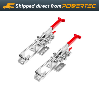 POWERTEC 20341 Heavy Duty Adjustable Latch-Action U Bolt Self-lock Toggle Clamp