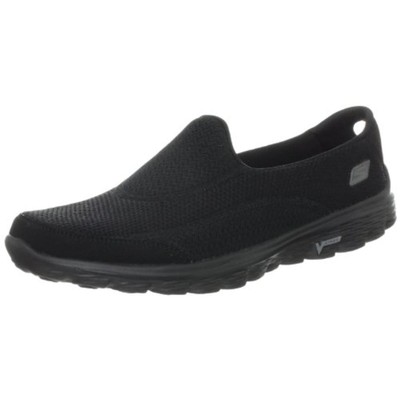 

Skechers Womens Go Walk 2 Черные прогулочные кроссовки 7 Medium (B,M) BHFO 8822, Черный