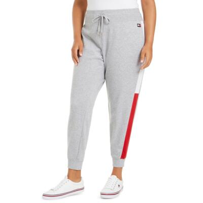 

Женские повседневные спортивные штаны Tommy Hilfiger с трикотажными панелями Loungewear Plus BHFO 4998