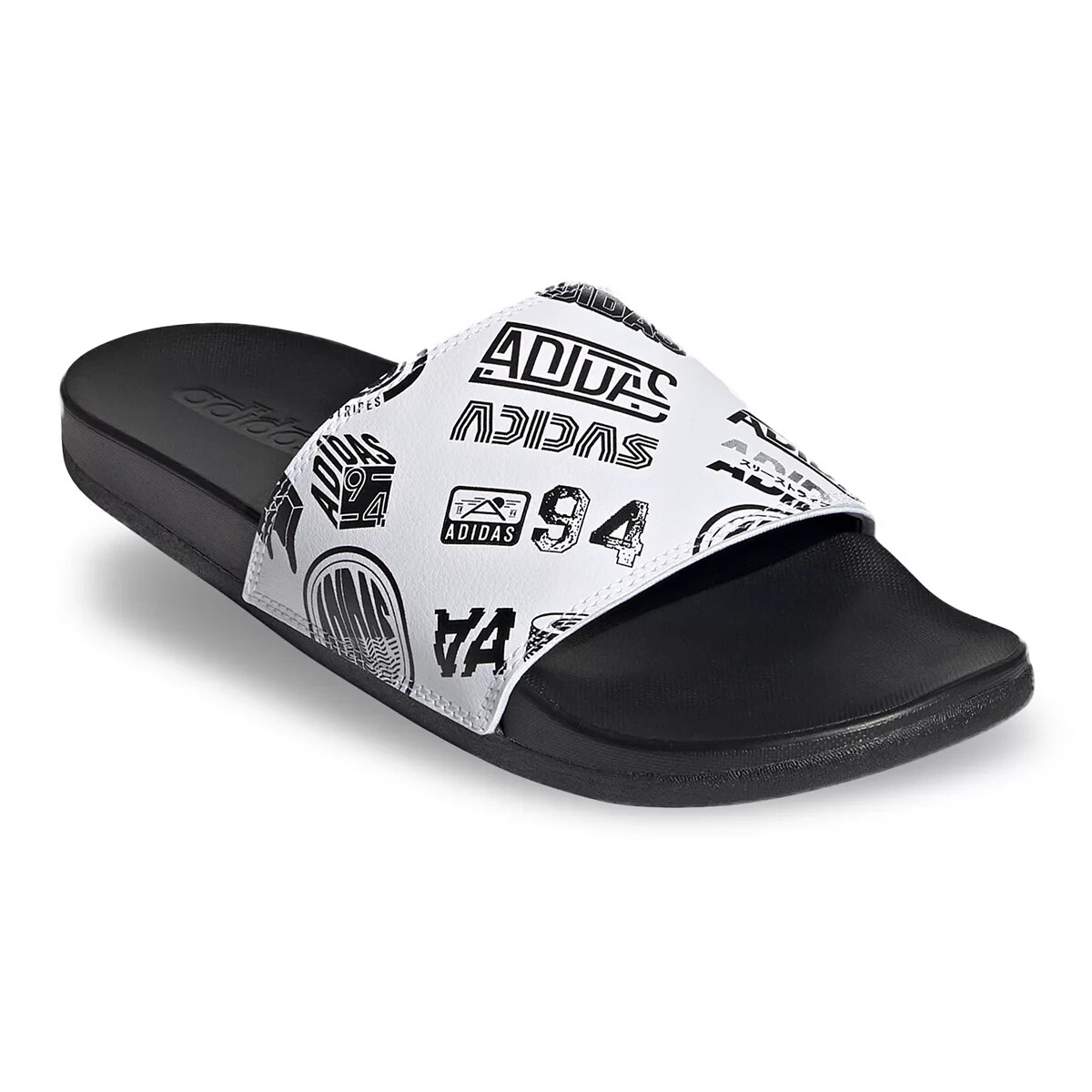 

Мужские шлепанцы adidas Adilette Comfort, размер 13, Black/white, adidas Adilette Comfort