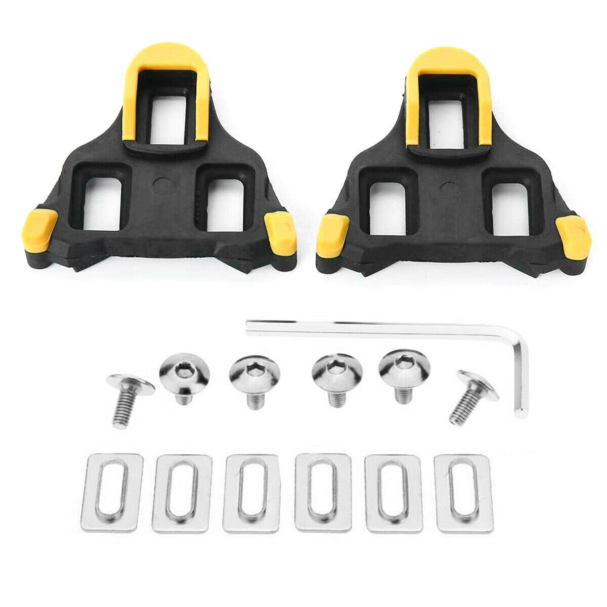 0/2/6&deg; Float SPD-SL Road Bike Pedal Cleats For Shimano SM-SH10/11 Cleat Set