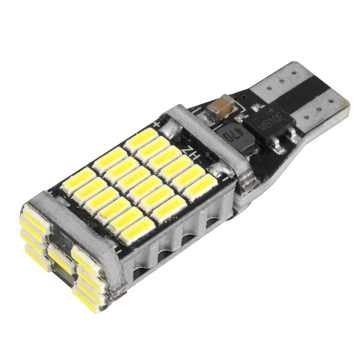 20X T15 4014 Error Free LED W16W Car Reverse Back 6000K White Light Bulbs 45SMD