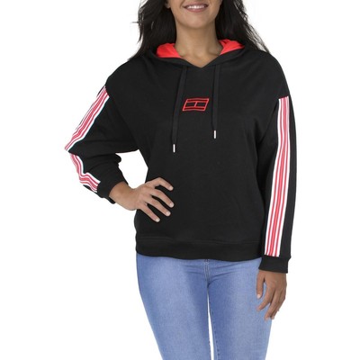 

Tommy Hilfiger Sport Женская черная полосатая толстовка с открытыми плечами Plus  BHFO 3306, Черный